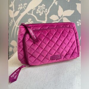 New Vera Bradley velvet makeup bag